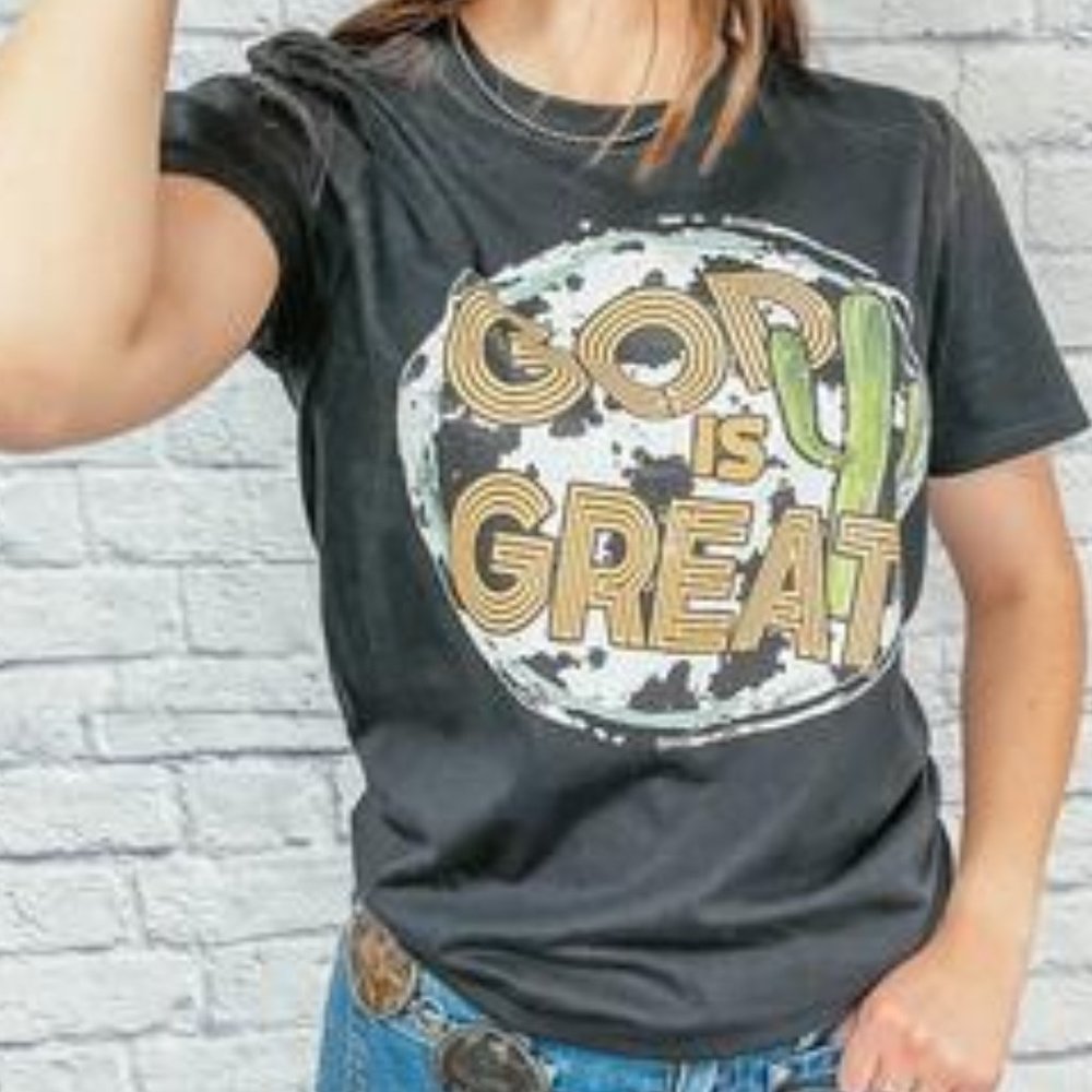 GOD IS GREAT Handmade Graphic Tee - Picture 6 of 6